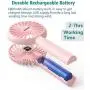 HonHey Handheld Fan, Super Mini Personal Fan With Rechargeable Battery Operated And 3 Adjustable Speed, Portable Hand Held Fan For Girls Women Kids Outdoor Travelling Or Indoor Office Home Eyelash Fan HonHey Handheld Fan, Super Mini Personal Fan With Rechargeable Battery Operated And 3 Adjustable Speed, Portable Hand Held Fan For Girls Women Kids Outdoor Travelling Or Indoor Office Home Eyelash Fan