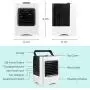 Portable Air Conditioner, Evaporative Personal Desk Fan, Quiet Air Cooler Misting Fan, 3 Wind Speed Desktop Air Conditioner Fan for Home, Office, Room