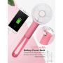 Small Handheld Fan, Portable USB Rechargeable Fan, Personal Fan with 3 Speeds Air Flow, Battery Operated Mini Fan for Outdoor, Indoor, Travel, Office