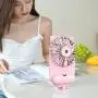 HR Mini Handheld Fan USB Rechargeable Small Personal Portable Fan, 3 Speed Adjustable Desk Table Fan with Base,Fan for Kids Women Men Home Office Indoor Outdoor Travelling (Pink) HR Mini Handheld Fan USB Rechargeable Small Personal Portable Fan, 3 Speed Adjustable Desk Table Fan with Base,Fan for Kids Women Men Home Office Indoor Outdoor Travelling (Pink)