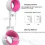 Fantexy Portable USB Rechargeable Creative Mini Fan, Eyelash Fan Dryer Bladeless Handheld Fan for Eyelash Extension, Small Air Conditioning Blower Fan for Eyelash Extension(White) Fantexy Portable USB Rechargeable Creative Mini Fan, Eyelash Fan Dryer Bladeless Handheld Fan for Eyelash Extension, Small Air Conditioning Blower Fan for Eyelash Extension(White)