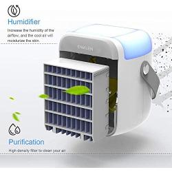 Portable Air Conditioner, Enklen Portable Cooler, Quick & Easy Way to Cool Personal Space, As Seen On TV, Suitable for Bedside, Office and Study Room. Three Wind Level Adjustment