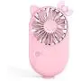 HR Mini Handheld Fan USB Rechargeable Small Personal Portable Fan, 3 Speed Adjustable Desk Table Fan with Base,Fan for Kids Women Men Home Office Indoor Outdoor Travelling (Pink) HR Mini Handheld Fan USB Rechargeable Small Personal Portable Fan, 3 Speed Adjustable Desk Table Fan with Base,Fan for Kids Women Men Home Office Indoor Outdoor Travelling (Pink)