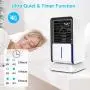 infray Portable Air Conditioner Fan, Personal Mini Evaporative Air Cooler, Oscillating Space Air Cooler Desk Fan Mist Humidifier with 3 speeds, 2/4/6H Timer for Small Home Room Office Dorm