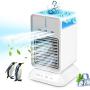 YiimDaifun Portable Air Conditioner, 2000mAh Rechargeable Atomization Fan (Timeable 2-4H), 90° Oscillation Cool Breeze Air Conditioner, Personal Space Cooler for Rooms, Offices, Campers, Indoor