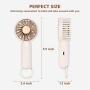 SUMAX Mini USB Handheld Pocket Fan Personal Portable Small Desk Table Electric Fan with 3 Speed Rechargeable Battery Operated, Adjustable Powerful Wind for Women Kids Office & Outdoor, White