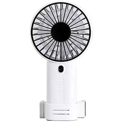 Handheld Fan,with Cell Phone Holder,Ajustable Angle Wind Small,Mini USB Fan Portable Personal Desk Desktop Fan 3 Speed Rechargeable Battery Up to 7 Hours for Outdoor,Camping,Hiking,Office(White) Handheld Fan,with Cell Phone Holder,Ajustable Angle Wind Small,Mini USB Fan Portable Personal Desk Desktop Fan 3 Speed Rechargeable Battery Up to 7 Hours for Outdoor,Camping,Hiking,Office(White)