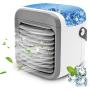 Portable Air Conditioner | HLTJAN Rechargeable Evaporative Air Cooler with Humidifier & Air Purifier & 7 Color Night Light l Persona Mini Air Conditioner Desk Fan for Home Office Bedroom