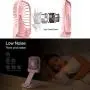 Ecesia Foldable Handheld Mini Stand Fan Powerful Small Personal Portable Lightweight Handy Fan with Power Bank Strong Wind USB Rechargeable Cooling for Kids Girls Woman Home Outdoor Travel (Pink) Ecesia Foldable Handheld Mini Stand Fan Powerful Small Personal Portable Lightweight Handy Fan with Power Bank Strong Wind USB Rechargeable Cooling for Kids Girls Woman Home Outdoor Travel (Pink)