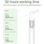 IODOO Portable Mini Handheld Fan, Portable Personal Folding Cooling Hand Fan 4800mAh Rechargeable Battery Operated Power Bank with 3 Speed 18 Hours Working Time USB Desk Fan for Home Office Travel