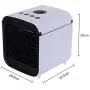 Portable Air Conditioner Fan, 3 in 1 Personal Space Air Cooler, with 3 Speeds and 7 Colors LED Night Light for Office Household Outdoors