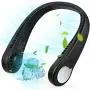Portable Neck Fan, Wearable Personal Fan, Leafless, Rechargeable, Headphone Design, USB Powered Desk Fan,3 Speeds (Black) Portable Neck Fan, Wearable Personal Fan, Leafless, Rechargeable, Headphone Design, USB Powered Desk Fan,3 Speeds (Black)