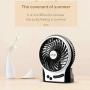 efluky 3 Speeds Mini Desk Fan, Rechargeable Battery Operated Fan with LED Light and 2200mAh Battery, Portable USB Fan Quiet for Home, Office, Travel, Camping, Outdoor, Indoor Fan, 4.9-Inch, Black