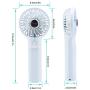 efluky 3 Speeds Mini Handheld Fan, Small Personal Portable Table Fan with USB Rechargeable 2500mAh Battery Operated Cooling Folding Electric Fan for Travel Office Room Household, 2-Inch,Blue