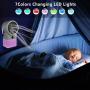 Personal Air Cooler for Office, Yolife 4 in 1 Fan, Humidifier, Purifier, Portable Air Conditioner with 7 Colors LED Night Light, Mini Quiet Air Conditioner Desk Fan with Handle for Home Room