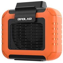 OPOLAR Mini Personal Waist Clip Fan/Necklace Fan 2 in 1, 6200RPM Strong Airflow, 6000mAh Rechargeable Battery Operated, USB Belt Shirt Cooling Body Fan Portable for Outdoor Camping Working