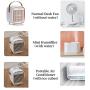 Portable Air Conditioner Fan, Rechargeable Personal Air Cooler with Handle, Cordless Evaporative Cooler, 3 Wind Speeds Mini Air Conditioner, USB Desk Fan Perfect for Home Office Small Room