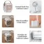 Portable Air Conditioner Fan, Rechargeable Personal Air Cooler with Handle, Cordless Evaporative Cooler, 3 Wind Speeds Mini Air Conditioner, USB Desk Fan Perfect for Home Office Small Room Portable Air Conditioner Fan, Rechargeable Personal Air Cooler with Handle, Cordless Evaporative Cooler, 3 Wind Speeds Mini Air Conditioner, USB Desk Fan Perfect for Home Office Small Room