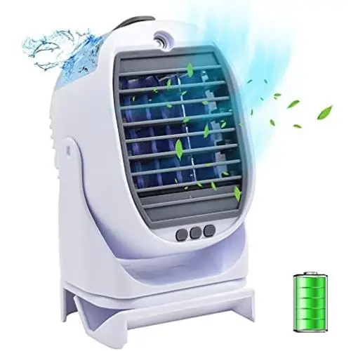 Mini Air Cooler Fan - Portable AC Fans with Cooling and Perfuming Function, 3 Wind Speeds, USB Powered Personal Table Fan for Home, Office, Bedroom, Camping and Car Mini Air Cooler Fan - Portable AC Fans with Cooling and Perfuming Function, 3 Wind Speeds, USB Powered Personal Table Fan for Home, Office, Bedroom, Camping and Car