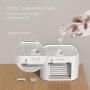 MIKOSI 3 in 1 Portable Air Conditioner Fan, Personal Small Evaporative Air Cooler Humidifier Misting Fan with LED Light, 4000mAh Rechargeable Battery for Room Office Travel