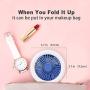 Mini Portable Fan, Sansent 3 Speed Adjustable Usb Personal Desk Fan With Usb Rechargeable Battery Operated，small Outdoor Fan Can Put In Cloth Pocket
