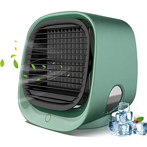 SeaTop Portable Air Conditioner, Mini Personal Evaporative Air Cooler, Super Quiet Desk Small AC Unit with 7 Colors LED Light, USB 3 Speeds Fan for Office Room Bedroom,Green SeaTop Portable Air Conditioner, Mini Personal Evaporative Air Cooler, Super Quiet Desk Small AC Unit with 7 Colors LED Light, USB 3 Speeds Fan for Office Room Bedroom,Green