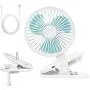 RMAI Rechargeable Battery Operated Clip on Fan, 3 Speeds Portable Small USB Personal Fan, Stroller Fan Desk Mini Quiet Fans for Bedroom Table Bedside Office Desktop Travel Car Seat(White) RMAI Rechargeable Battery Operated Clip on Fan, 3 Speeds Portable Small USB Personal Fan, Stroller Fan Desk Mini Quiet Fans for Bedroom Table Bedside Office Desktop Travel Car Seat(White)