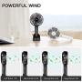 SkyGenius Rechargeable Handheld Fan Battery Operated, Mini Fan USB Powered Small Personal Fan Portable Little Fan for Kids Girls Women Travel Indoor Outdoor