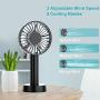 Handheld Mini Fan Portable Rechargeable Fan Battery Operated Yoroshi 3 Adjustable Speed Hand Held Fan, Removable Base Desk Fan for Home Office Indoor Outdoor Travel