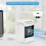Portable Air Conditioner, Evaporative Air Cooler w/Cooling & Humidifier, Mini Air Conditioner with LED Light 3 Speeds with Colourful Light for Home, Office, Room Portable Air Conditioner, Evaporative Air Cooler w/Cooling & Humidifier, Mini Air Conditioner with LED Light 3 Speeds with Colourful Light for Home, Office, Room