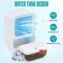 Zeriyu Portable Air Conditioner, Rechargeable Evaporative Air Conditioner Fan with 3 Speeds and 3 modes humidification function, Cordless Personal Air Cooler with night light for Home