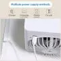 Portable Air Conditioner, Quiet USB Air Cooler with 3-Speed, Rechargeable Mini Air Conditioner with LED Light, Desktop Water Cooling Fan for Small Room/Office/Dorm/Bedroom Portable Air Conditioner, Quiet USB Air Cooler with 3-Speed, Rechargeable Mini Air Conditioner with LED Light, Desktop Water Cooling Fan for Small Room/Office/Dorm/Bedroom