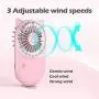 HR Mini Handheld Fan USB Rechargeable Small Personal Portable Fan, 3 Speed Adjustable Desk Table Fan with Base,Fan for Kids Women Men Home Office Indoor Outdoor Travelling (Pink) HR Mini Handheld Fan USB Rechargeable Small Personal Portable Fan, 3 Speed Adjustable Desk Table Fan with Base,Fan for Kids Women Men Home Office Indoor Outdoor Travelling (Pink)