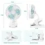 RMAI Rechargeable Battery Operated Clip on Fan, 3 Speeds Portable Small USB Personal Fan, Stroller Fan Desk Mini Quiet Fans for Bedroom Table Bedside Office Desktop Travel Car Seat(White) RMAI Rechargeable Battery Operated Clip on Fan, 3 Speeds Portable Small USB Personal Fan, Stroller Fan Desk Mini Quiet Fans for Bedroom Table Bedside Office Desktop Travel Car Seat(White)