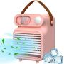 Portable Air Conditioner Fan, CEENFFO Personal Air Cooler 3-in-1 Mini Conditioner 3 Wind Speed, 3 Colors Desktop Air Conditioner with Handle for Home/Office/Room/Outdoor Portable Air Conditioner Fan, CEENFFO Personal Air Cooler 3-in-1 Mini Conditioner 3 Wind Speed, 3 Colors Desktop Air Conditioner with Handle for Home/Office/Room/Outdoor
