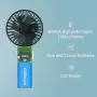 QEEK Personal Fan, Handheld Portable Mini Fan with 4000 mA Rechargeable Batteries,LCD Digital Display with 5 Speed Adjustable Setting, Oscillate Charging Base for Office Home Outdoor and Travel (Green) QEEK Personal Fan, Handheld Portable Mini Fan with 4000 mA Rechargeable Batteries,LCD Digital Display with 5 Speed Adjustable Setting, Oscillate Charging Base for Office Home Outdoor and Travel (Green)