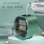 SeaTop Portable Air Conditioner, Mini Personal Evaporative Air Cooler, Super Quiet Desk Small AC Unit with 7 Colors LED Light, USB 3 Speeds Fan for Office Room Bedroom,Green