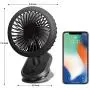 2021 Newest-USB Rechargeable Desk Fan,5000mAh;3 Speeds;360° Rotation Clip-on Portable Cordless Mini Fans with for Cooling Working Sleeping,Quiet Electric Fan for Personal Car Stroller Office (Black) 2021 Newest-USB Rechargeable Desk Fan,5000mAh;3 Speeds;360° Rotation Clip-on Portable Cordless Mini Fans with for Cooling Working Sleeping,Quiet Electric Fan for Personal Car Stroller Office (Black)