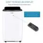 Airo Comfort Portable Air Conditioner 8,000BTU – 5,000 SACC Quiet Air Conditioning Machine Cools Up to 200 Square Feet Room LED Display Auto and Dehumidifier Mode with Remote Control Airo Comfort Portable Air Conditioner 8,000BTU – 5,000 SACC Quiet Air Conditioning Machine Cools Up to 200 Square Feet Room LED Display Auto and Dehumidifier Mode with Remote Control