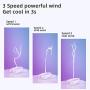 Portable Neck Fan, OLV Personal Bladeless Neck Fan, Rechargeable Hands Free Around the Neck Fan , Wearable Small Mini USB Hanging Neck Fan, Leafless, 3 Speeds 48 Air Outlet Cooling Fan