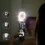 Portable Selfie Mini Handheld Fans, Battery Operated Clip on Mini Desk Fan, Portable Travel Mini Fan with LED Light Can be Clamped on the Mobile Phone to Take Photos Portable Selfie Mini Handheld Fans, Battery Operated Clip on Mini Desk Fan, Portable Travel Mini Fan with LED Light Can be Clamped on the Mobile Phone to Take Photos