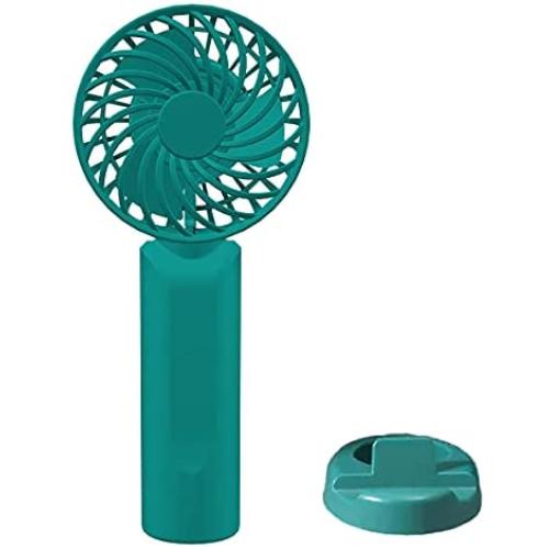 Fortyone Handheld small fan,Portable Handheld Fan,Rechargeable Handheld Personal Fan Small Hand Held Battery Fan, Mini Personal Fan Rechargeable Portable Travel Fan 3 Settings[Dark green]