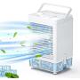neofeel Cooling Fan 5000mAh Portable Air Conditioner with 3 Wind Speed Portable AC 800ml Tank Battery Operated Air Cooler for Home and Office White