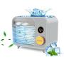 Portable Air Cooler, ZUUKOO Mobile Air Conditioner, Evaporative Cooler, Humidifier, USB Rechargeble Desk Fan With 5 Adjustable Speeds,300ml Water Tank, LED Night Light for Home,Office,Dorm,Camping