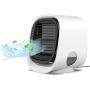 Personal Air Conditioner, Portable Air Conditioner Fan for Small Room Portable Air Cooler with 3 Speeds USB Small Desk Air Conditioner 3 in 1 Cooling Fan Humidifier Mini Air Conditioner for Home Office Room (white-2)