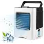 Personal Air Cooler, USB Air Conditioner Fan with 3-Speed, Mini Air Conditioner Desk Fan with Handle for Small Room/Office/Dorm/Bedroom Personal Air Cooler, USB Air Conditioner Fan with 3-Speed, Mini Air Conditioner Desk Fan with Handle for Small Room/Office/Dorm/Bedroom