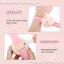 Dadanism Personal Mini Fan Portable Watch Fan USB Rechargeable Small Fan Wear on Wrist Adjustable Silicone Band with Ruler Handheld Cute Cooling Fan for Outdoor Activities - Pink