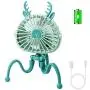 Mini Handheld USB Personal Portable Fan, Stroller Fan, Desk Fan, Powerful 3 Speeds,with Flexible Tripod Fix ,360° Rotate Ultra Quiet,summery gift for Stroller/Beach/Treadmill/Camping/Desk/Bed (Green) Mini Handheld USB Personal Portable Fan, Stroller Fan, Desk Fan, Powerful 3 Speeds,with Flexible Tripod Fix ,360° Rotate Ultra Quiet,summery gift for Stroller/Beach/Treadmill/Camping/Desk/Bed (Green)