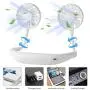 USB Rechargeable Portable Wearable Fan,Neck Fan, Hand Free Personal Fan, 360 Degree Adjustable Necklace Mini Fan for office Travel Outdoors-White USB Rechargeable Portable Wearable Fan,Neck Fan, Hand Free Personal Fan, 360 Degree Adjustable Necklace Mini Fan for office Travel Outdoors-White