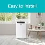 BLACK+DECKER BPACT10WT Portable Air Conditioner with Remote Control, 5,500 BTU DOE (10,000 BTU ASHRAE), Cools Up to 150 Square Feet, White